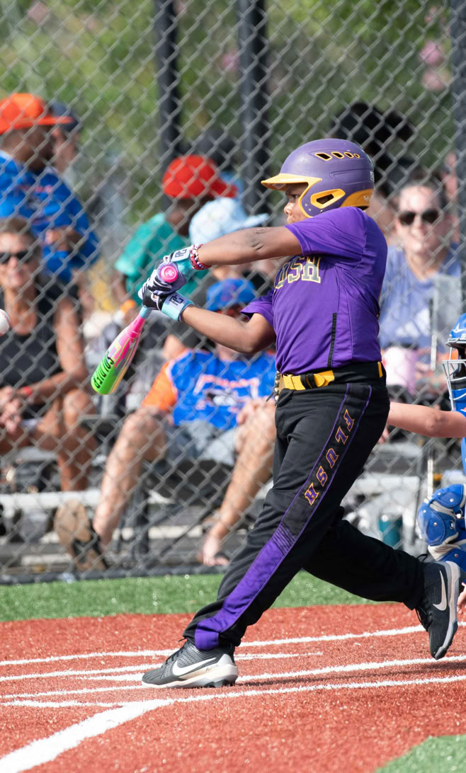 Baseball player at bat